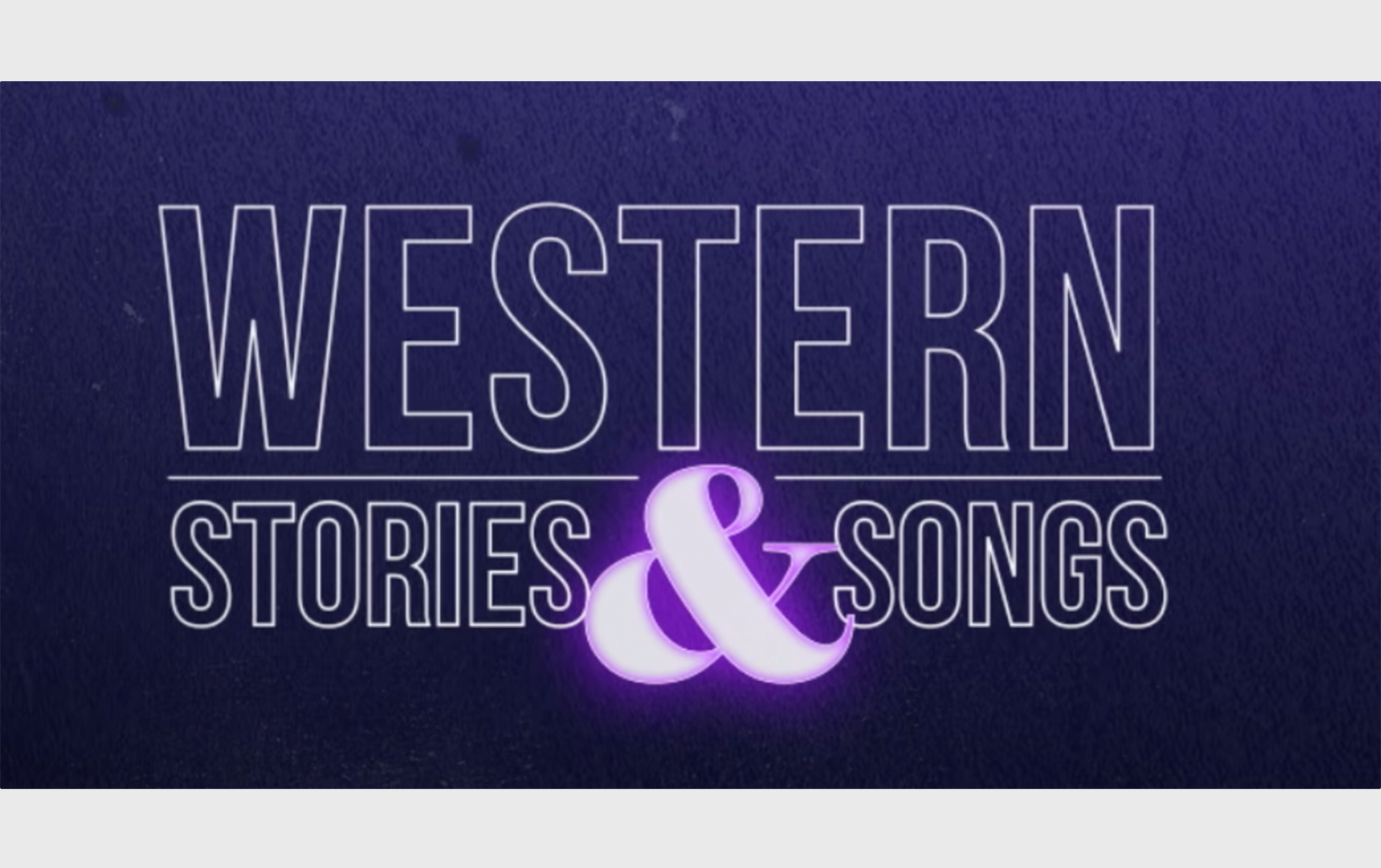 Western – ‘Stories & Songs’ (Promo)